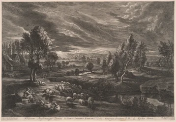 Landschap met Schapen, uit De Kleine Landschappen