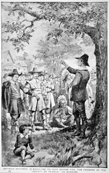 George Fox predikt in Maryland