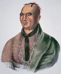 Joseph Brant (1742-1807) Hoofd van de Mohawks