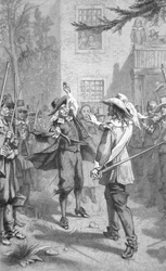 Nathaniel Bacon confronteert Sir William Berkeley