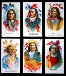 Zes vooraanstaande Sioux-leiders