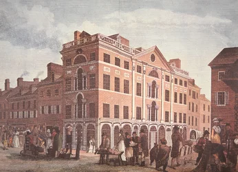 De hoek van Third en Market Streets, Philadelphia