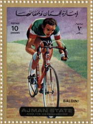 VAE postzegel met wielrenner Ercole Baldini (Ne 1933)