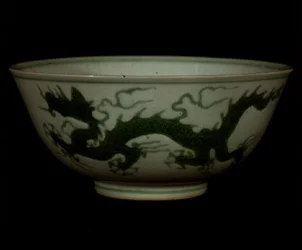 Ming groene drakenkom, Hong-hsi periode, ca. 1425-35