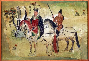 De Hemelse Paarden van Ferghana Tibetaans Manuscript door Touen Houang