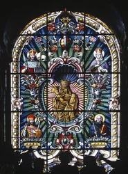 Apsisraam (glas-in-lood)