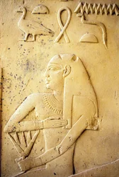 Oude Egypte, muurschildering, Kapel van Ihy, Ihy, Saqqara