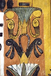 Oude Egypte, muurschildering, Tombe van Sennedjem, Deir el Medina, Thebe, Tombe van de Edelen