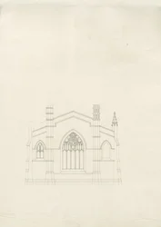 Burton-upon-Trent - Heilige Drie-eenheid Kerk: tekening, nd [?1820s]