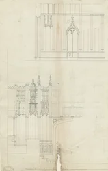 Interieur van Lichfield Kathedraal - Westkant van het Koor