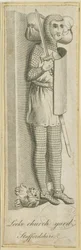 Leek Churchyard - Ridder: gravure, nd [?18e eeuw]