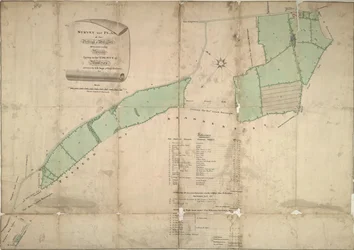 Kaart van Willesden, Londen (litho)