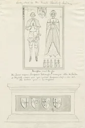 Sandon Kerk - Graf van Sampson Erdeswicke en Elizabeth [Grey]