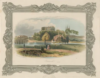 Tamworth Castle: staalgravure (getint), nd [ca. 1841]