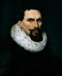 Portret van Maurits van Nassau (1567-1625), Prins van Oranje, Graaf van Nassau. Anonieme schilderij, Vlaamse school