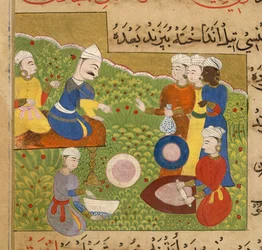Betel wordt aangeboden aan Ghiyath Shahi, uit The Ni