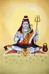 Heer Shiva Shanker Miniatuurschilderij op Papier