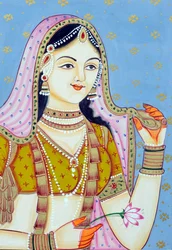 Miniatuurschilderij van Jodha Bai