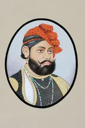 Miniatuurschilderij van Maharaja Jaswant Singh