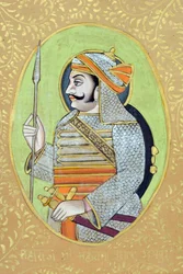 Miniatuurschilderij van Maharana Pratap Singh