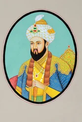Miniatuurschilderij van Mughal-keizer Humayun