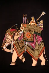 Miniatuurschilderij van Mumtaz Mahal op papier