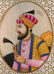 Portret van Mughal Keizer Shah Jahan Covey Schilderij