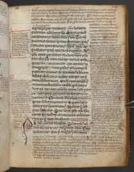 Harley 1802, f.19r, Gedecoreerde initiaal 