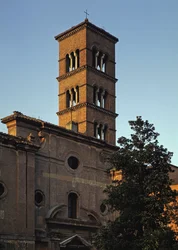 Zicht op de kerk van San Sisto vecchio