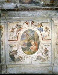 Muur in de badkamer van Cosimo I de