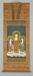 Boeddha en twee Bosatsu