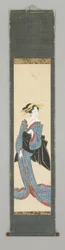 Staande figuur in kimono