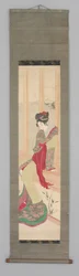 Vrouw op vensterbank (Kakemono)