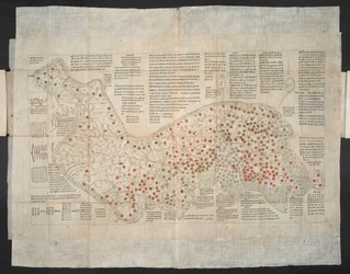 Haejwa chondo - een kaart van het Koreaanse schiereiland oorspronkelijk gemaakt ca. 1820