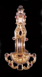 Merovingische fibula. Musée de Saint-Germain en Laye