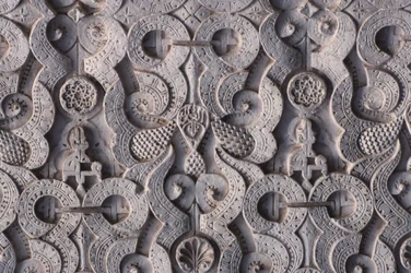 Detail van een muur, gebouwd door de Saadians in 1565