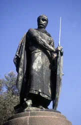 Standbeeld van koning Afonso I, Guimaraes, Portugal