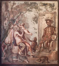De kindertijd van Bacchus, Herculaneum