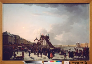 De achtbaan op de Neva in Sint-Petersburg