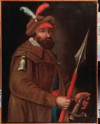 Portret van Kozakkenleider Yermak Timofeyevitch