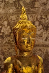Ayutthaya stijl Boeddhabeeld (verguld brons)