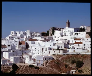 Uitzicht op Vejer de la Frontera, Andalusië, Spanje