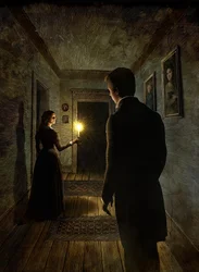 Great Expectations, 2012 (scratchboard, digitaal ingekleurd)
