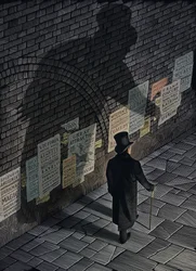 Jekyll  Hyde, 2011 (scratchboard, digitaal ingekleurd)