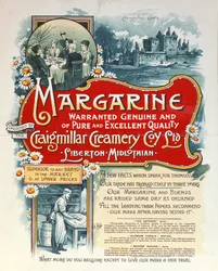 Advertentie voor margarine geproduceerd door de Craigmillar Creamery