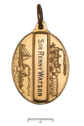 Schotland, Glasgow en South Western Railway, directeurs pas, ca. 1850 (goud & email)