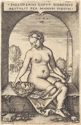 Judith Zittend in een Venster