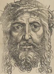 Het hoofd van Christus gekroond met doornen, ca. 1520