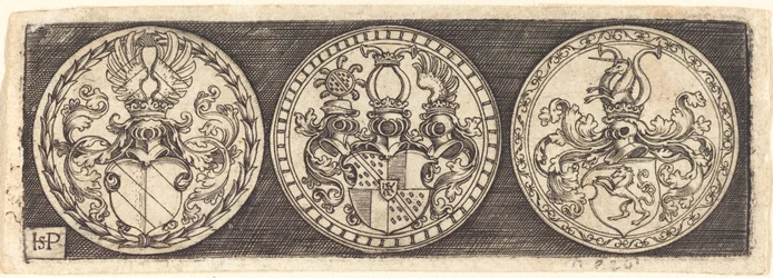 Drie Medailles met Wapenschilden