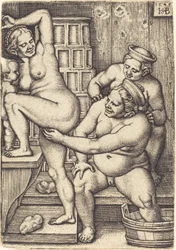 Drie Vrouwen aan het Baden